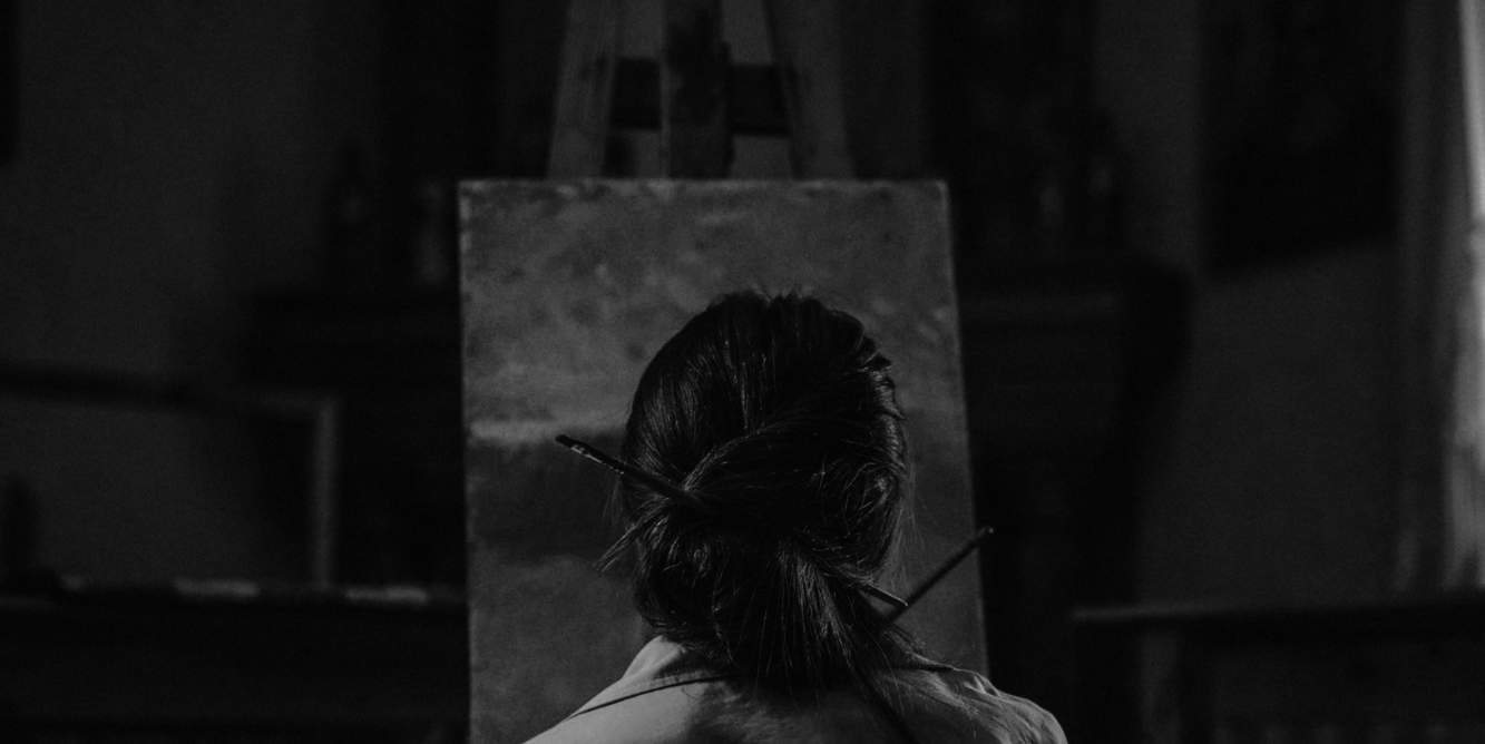 Painter at easel