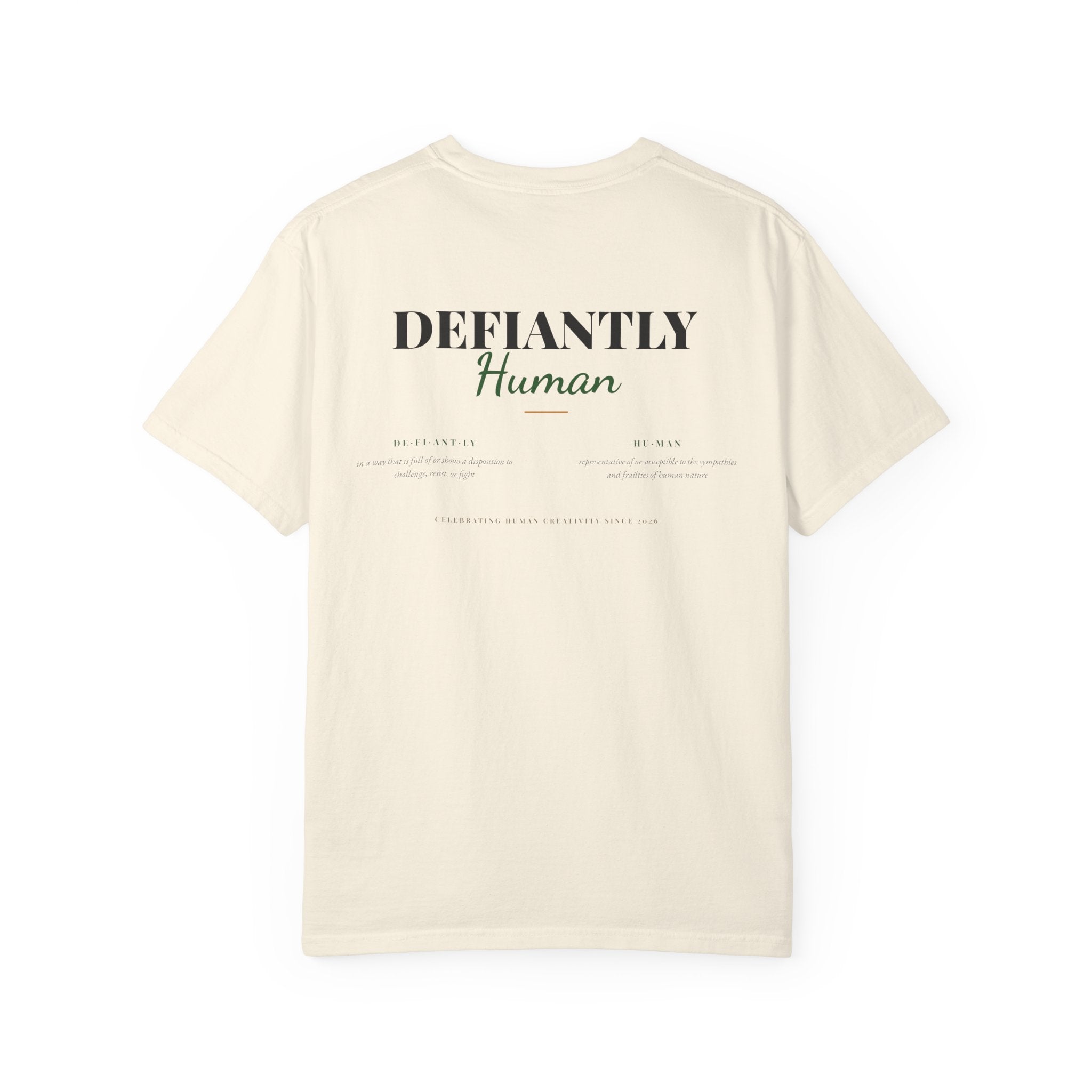 Defiantly Human Brand Identity T-shirt