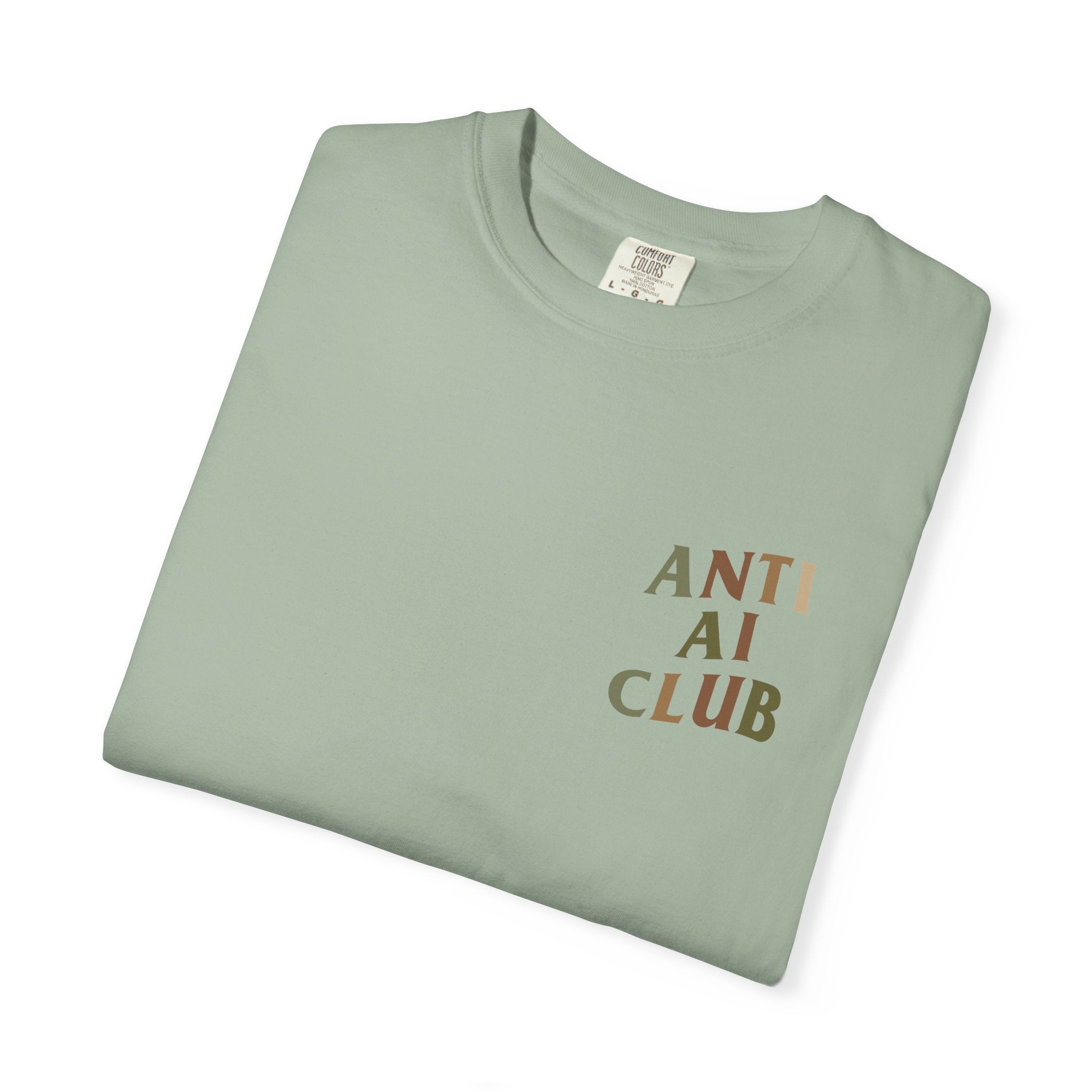 Anti Artificial Intelligence Club - T-Shirt (Front and Back)