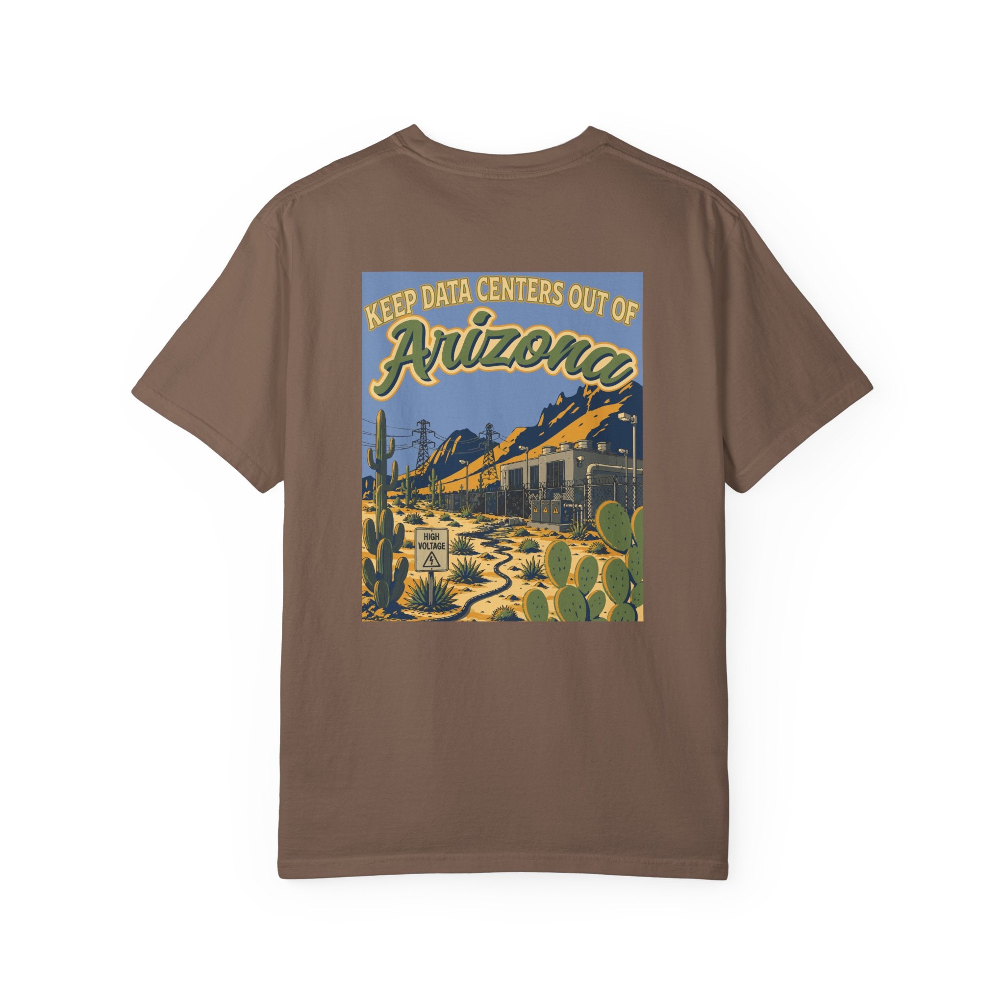 Keep Data Centers Out of Arizona T-Shirt (Front and Back)