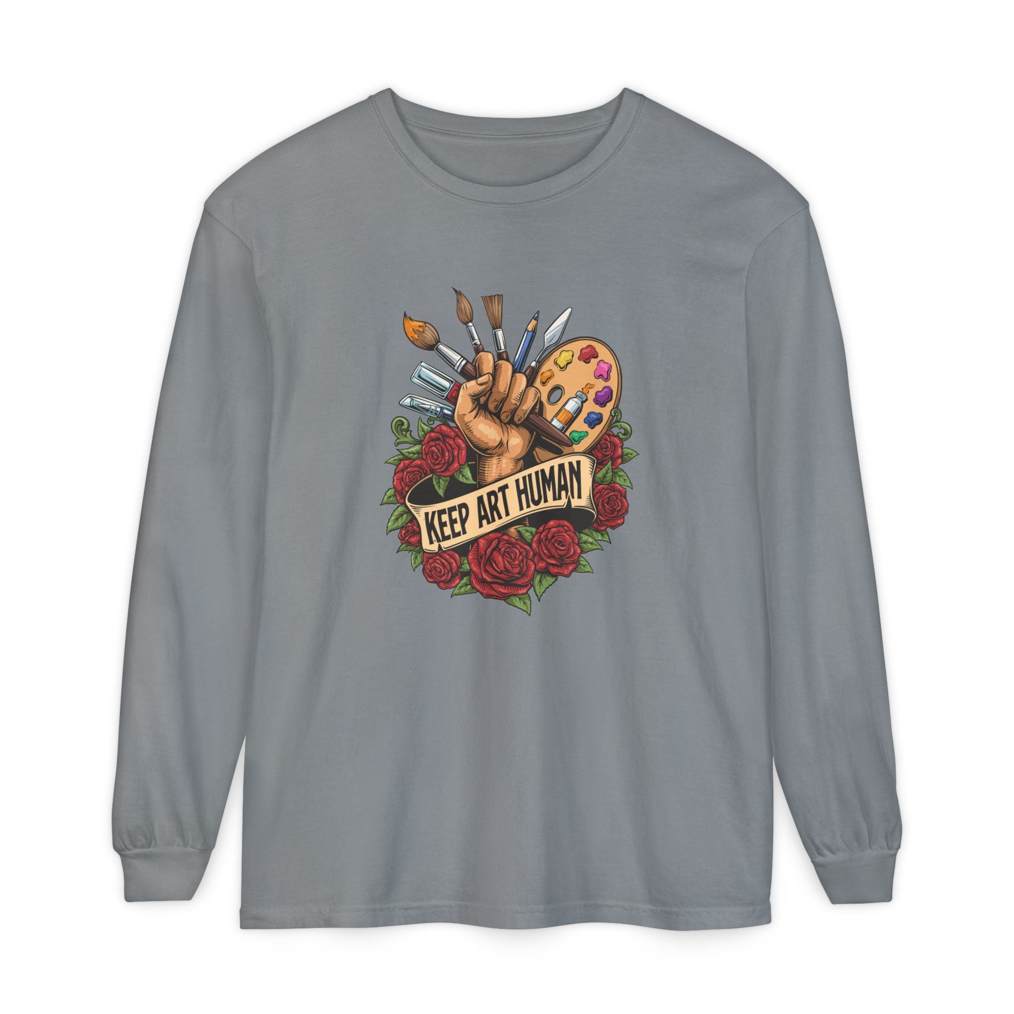 Keep Art Human Long Sleeve Tee