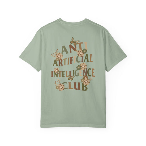 Anti Artificial Intelligence Club - T-Shirt (Front and Back)