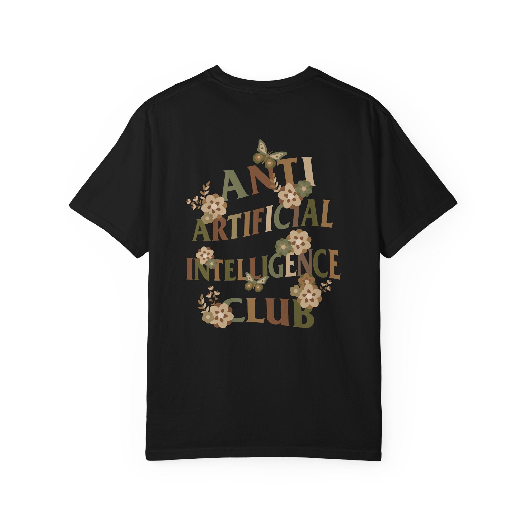 Anti Artificial Intelligence Club - T-Shirt (Front and Back)