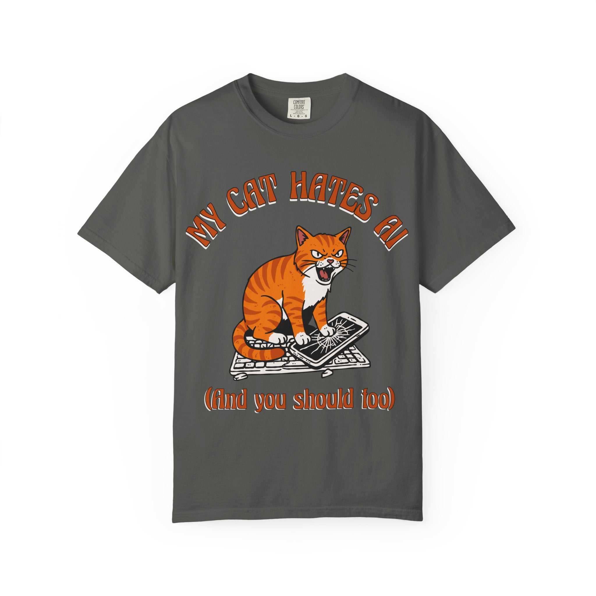 My Cat Hates AI T-Shirt