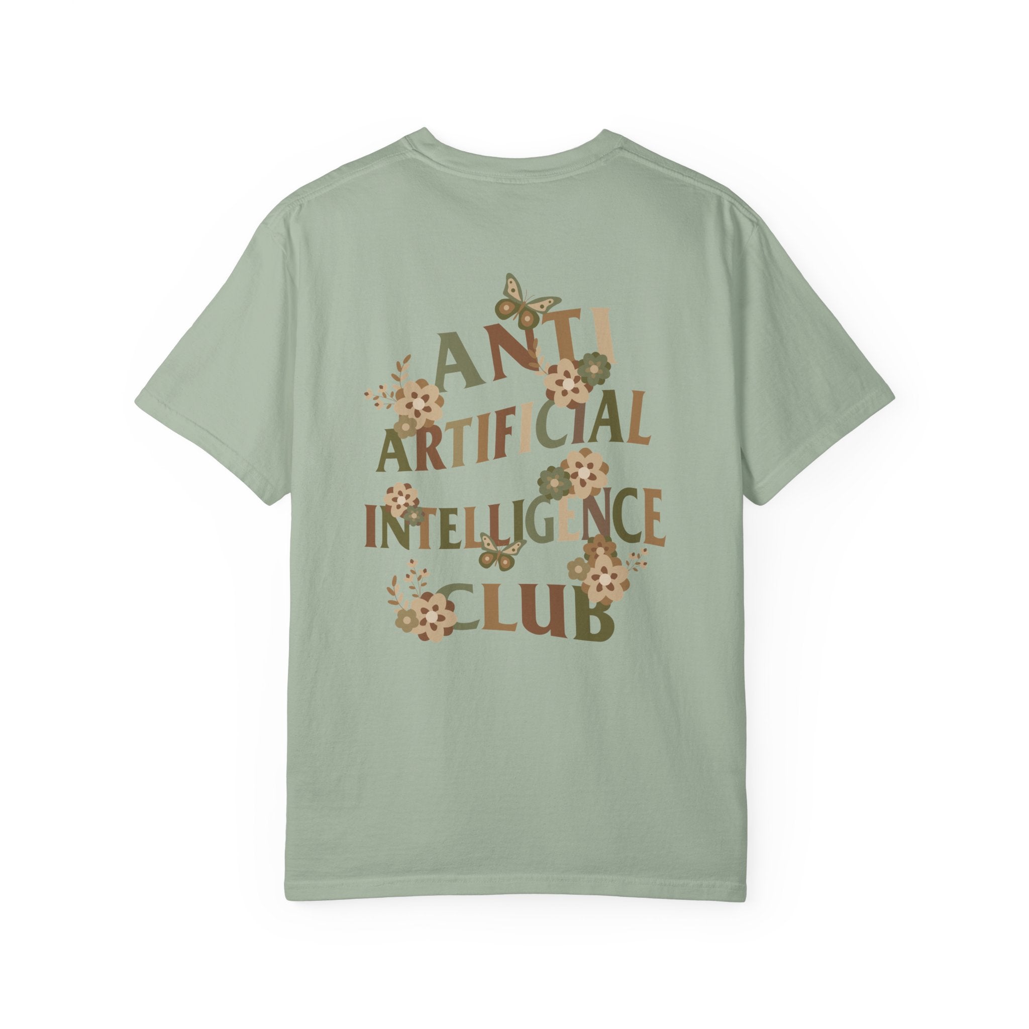 Anti Artificial Intelligence Club - T-Shirt (Front and Back)