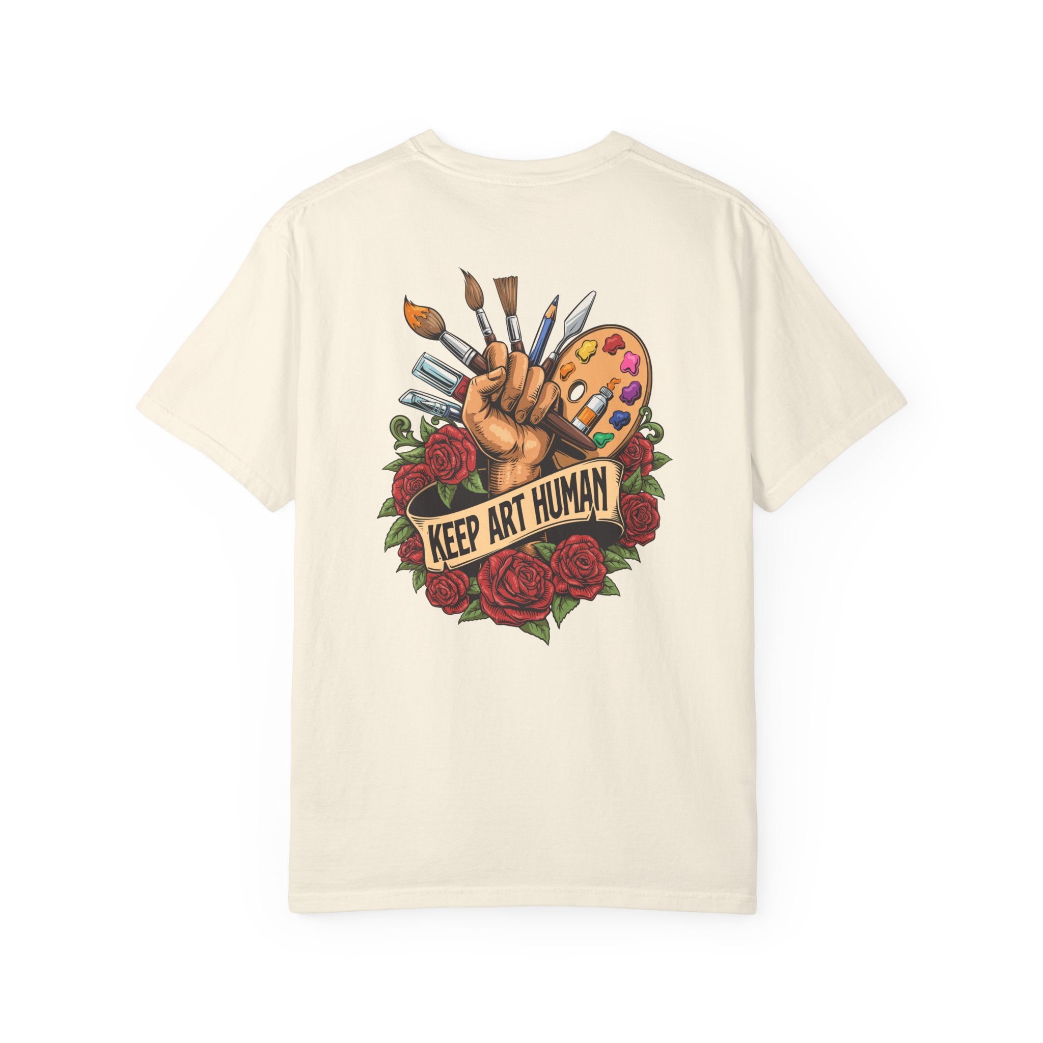Keep Art Human T-Shirt (Front and Back)