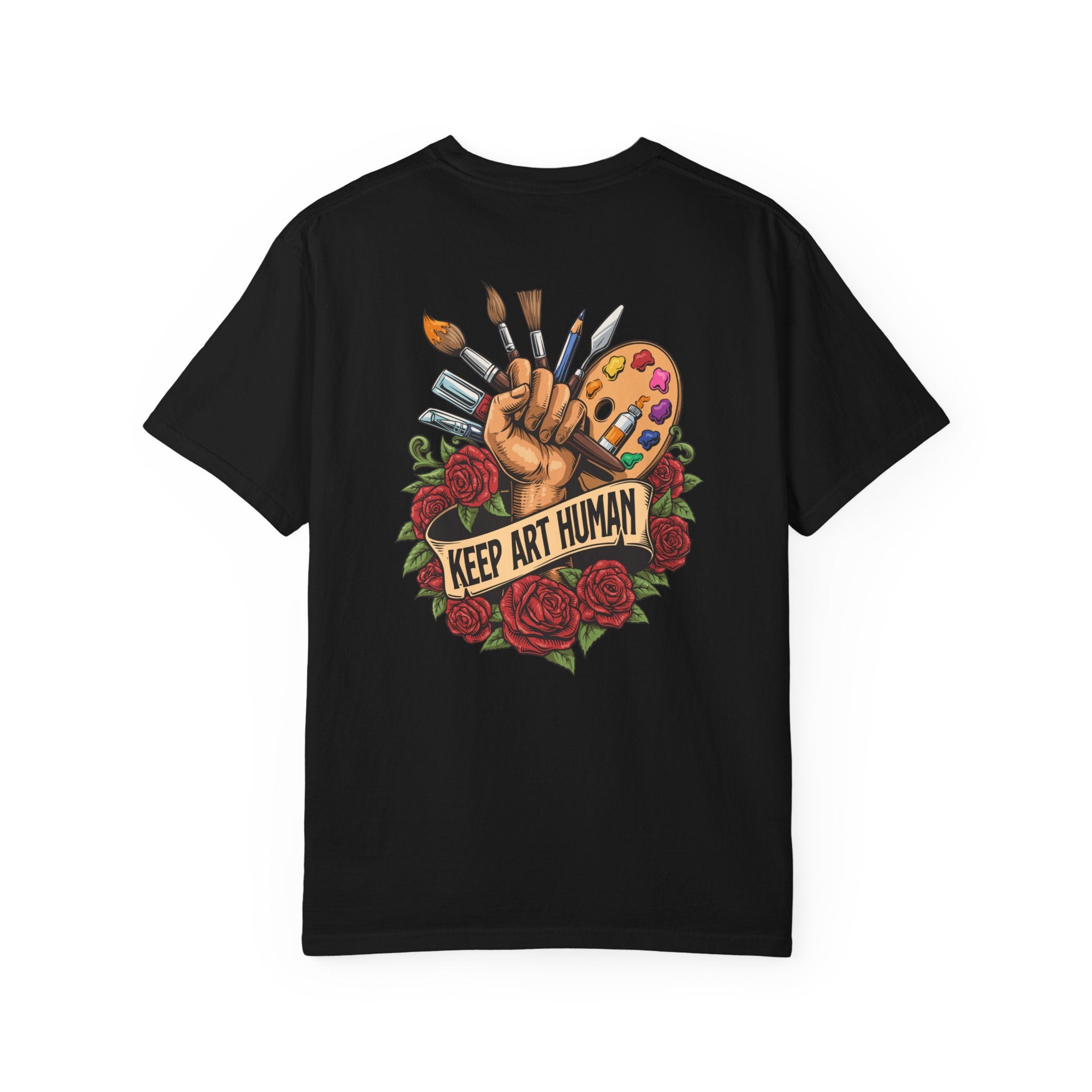 Keep Art Human T-Shirt (Front and Back)