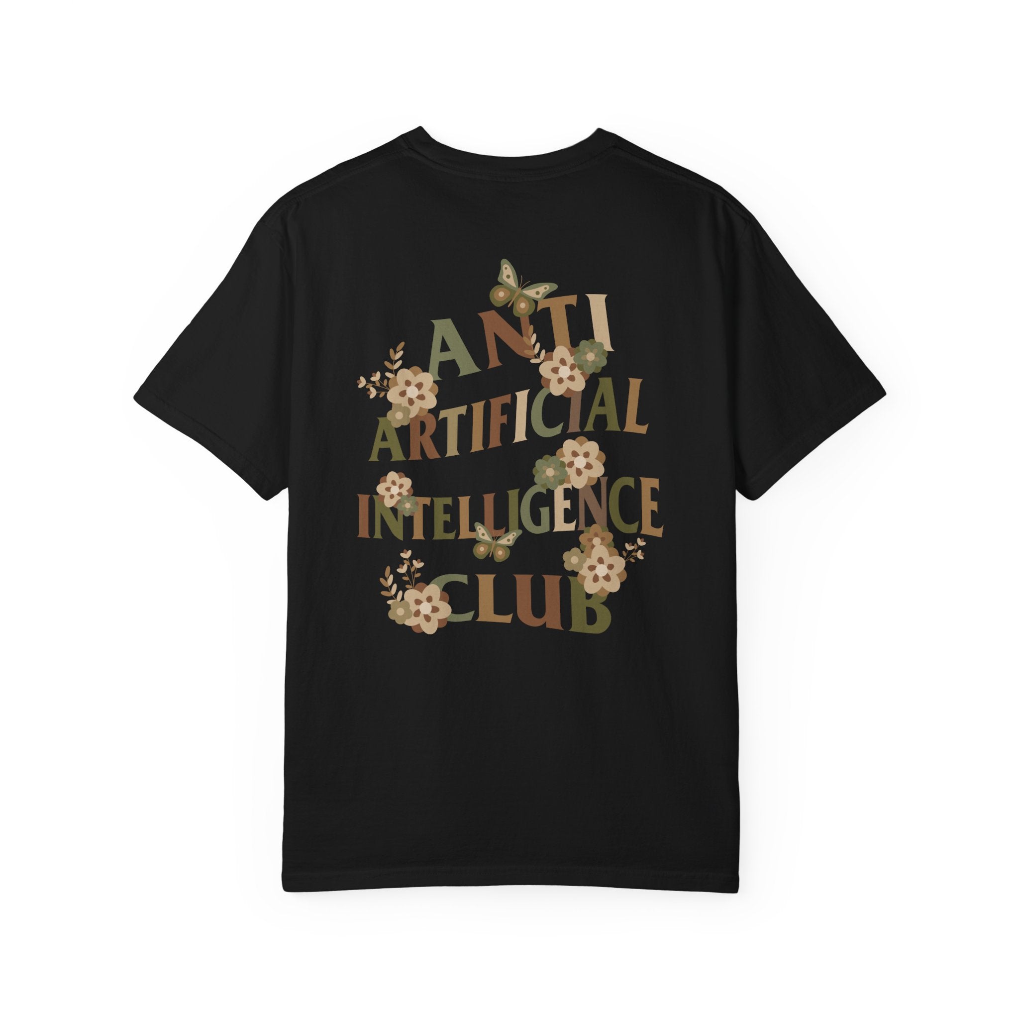 Anti Artificial Intelligence Club - T-Shirt (Front and Back)