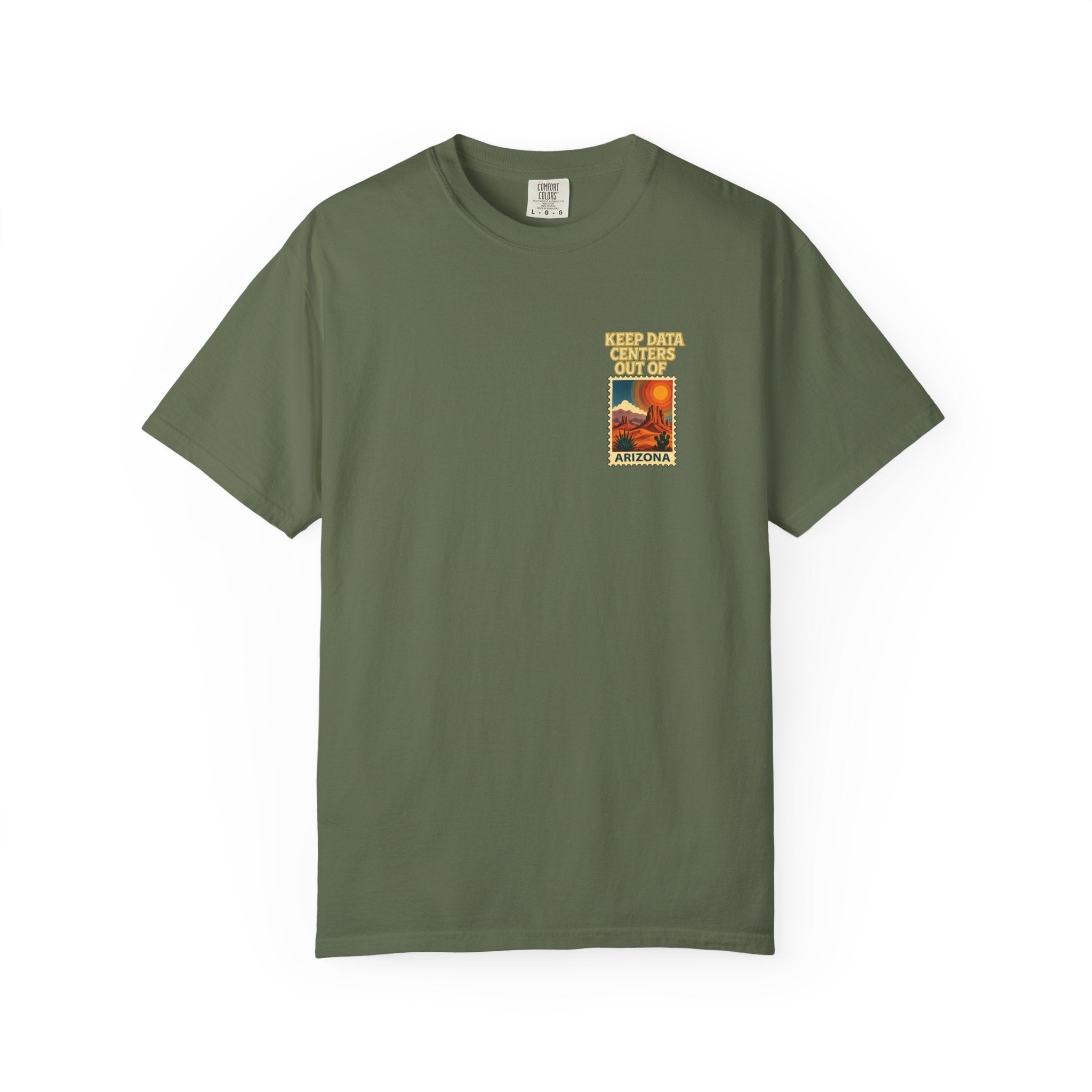 Keep Data Centers Out of Arizona T-Shirt (Front and Back)