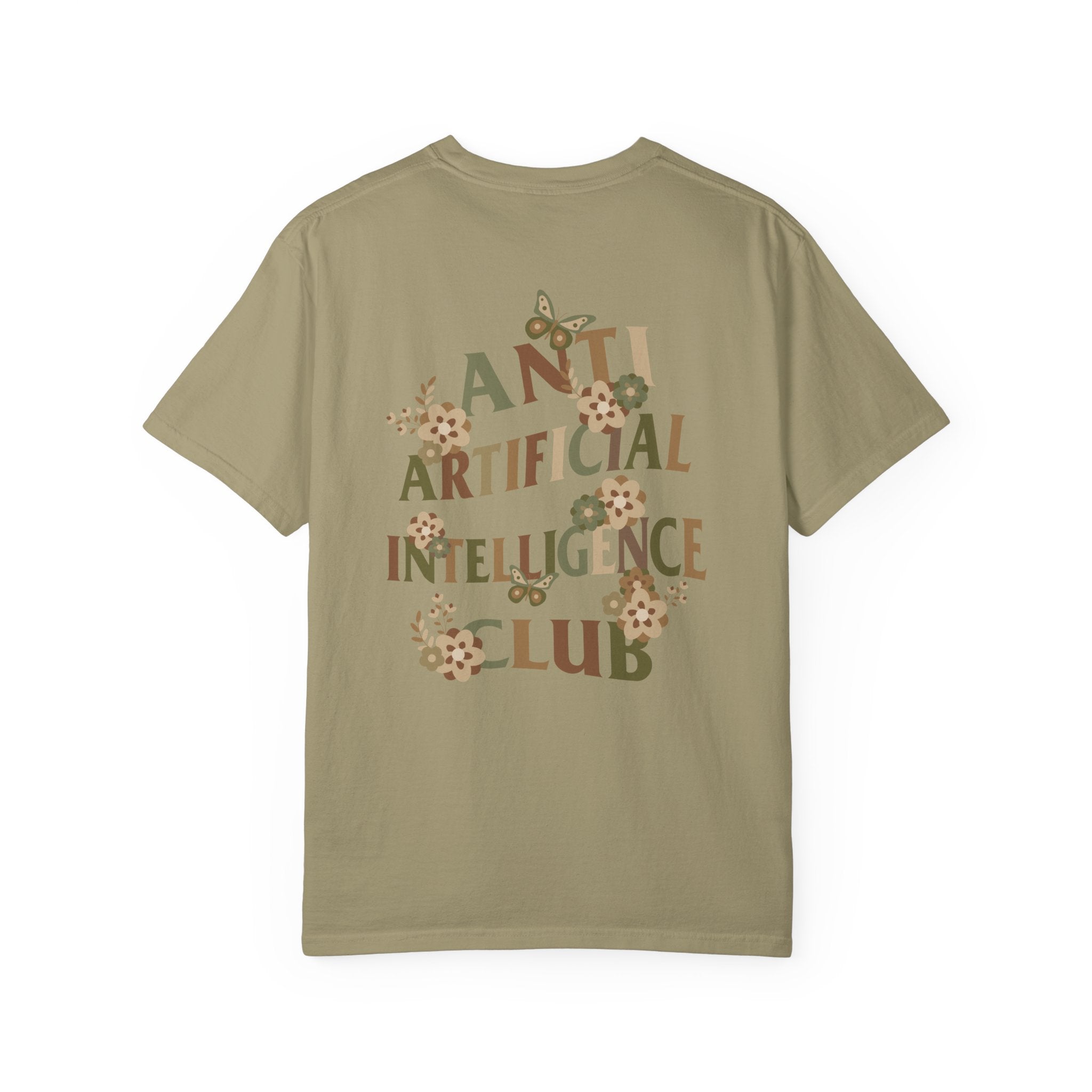 Anti Artificial Intelligence Club - T-Shirt (Front and Back)