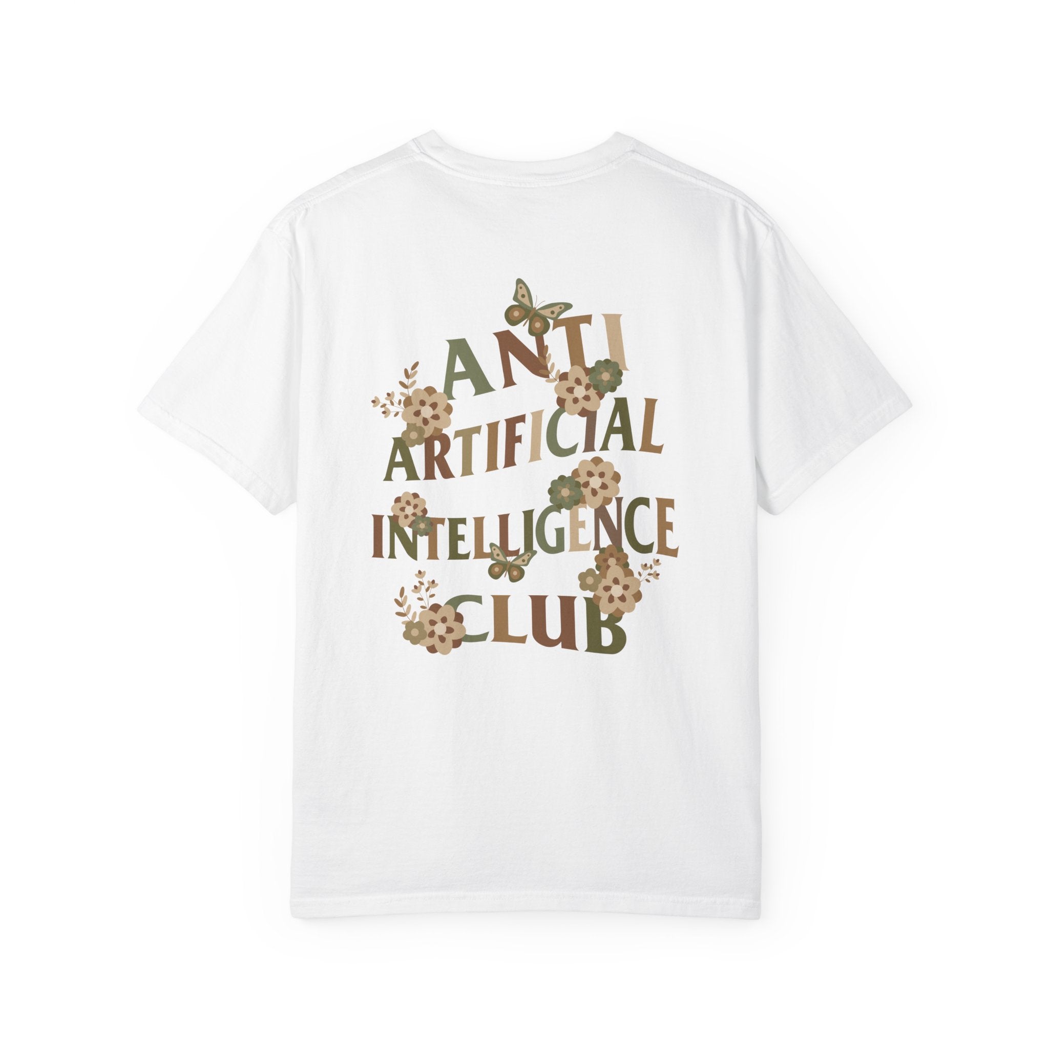 Anti Artificial Intelligence Club - T-Shirt (Front and Back)