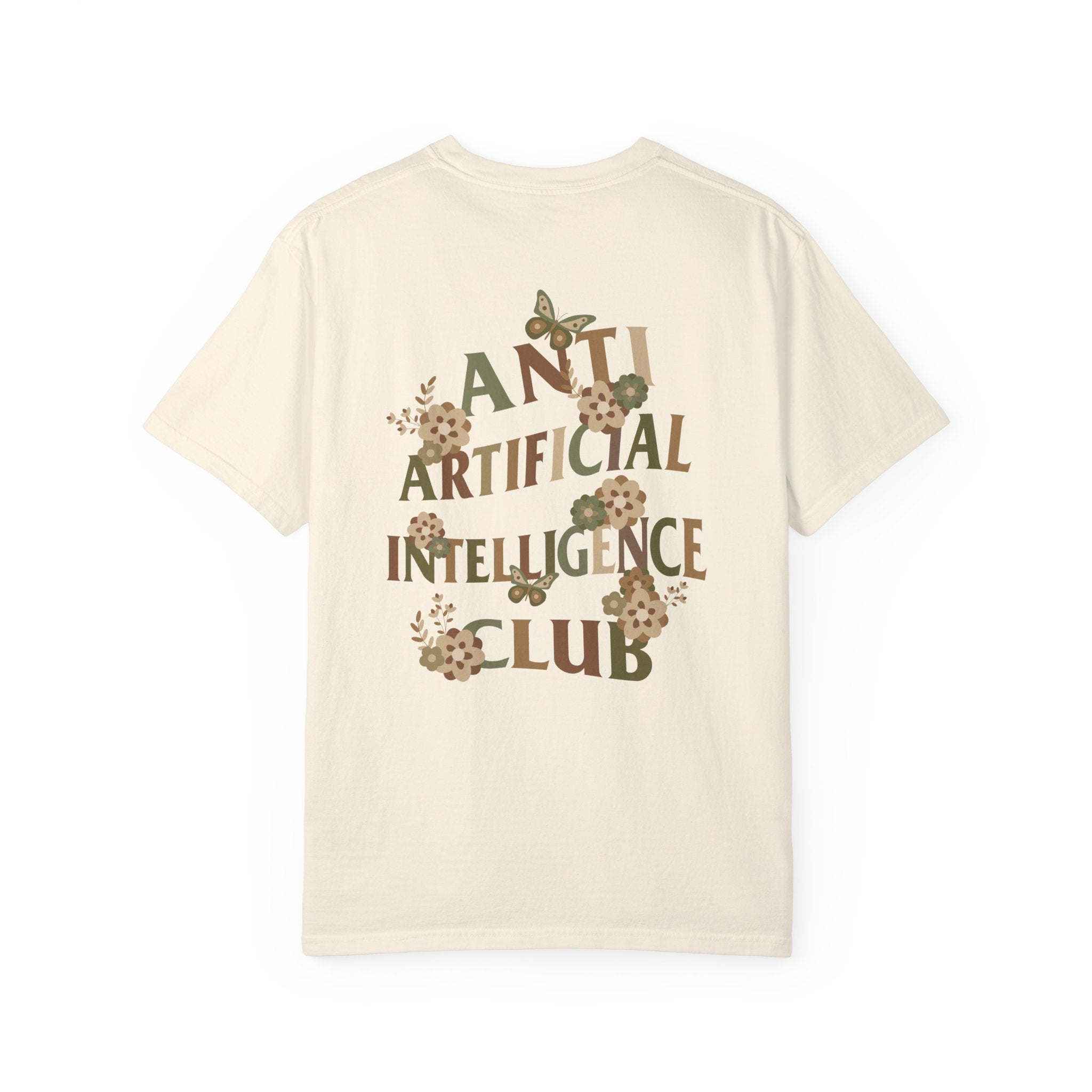 Anti Artificial Intelligence Club - T-Shirt (Front and Back)
