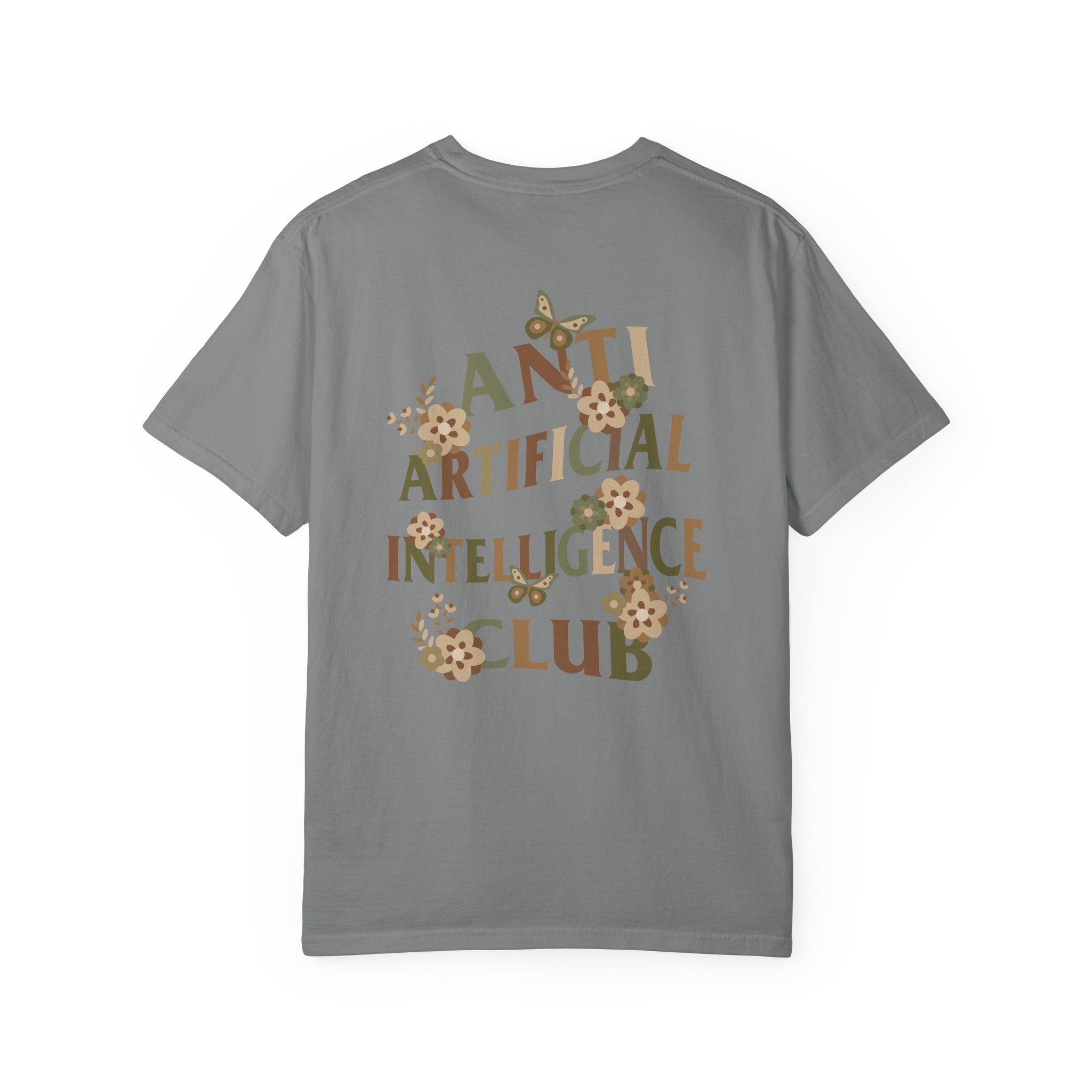Anti Artificial Intelligence Club - T-Shirt (Front and Back)