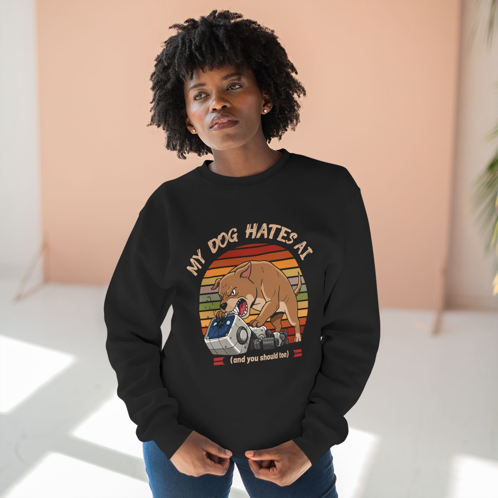 My Dog Hates AI Sweatshirt (Unisex)