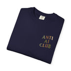 Anti Artificial Intelligence Club - T-Shirt (Front and Back)