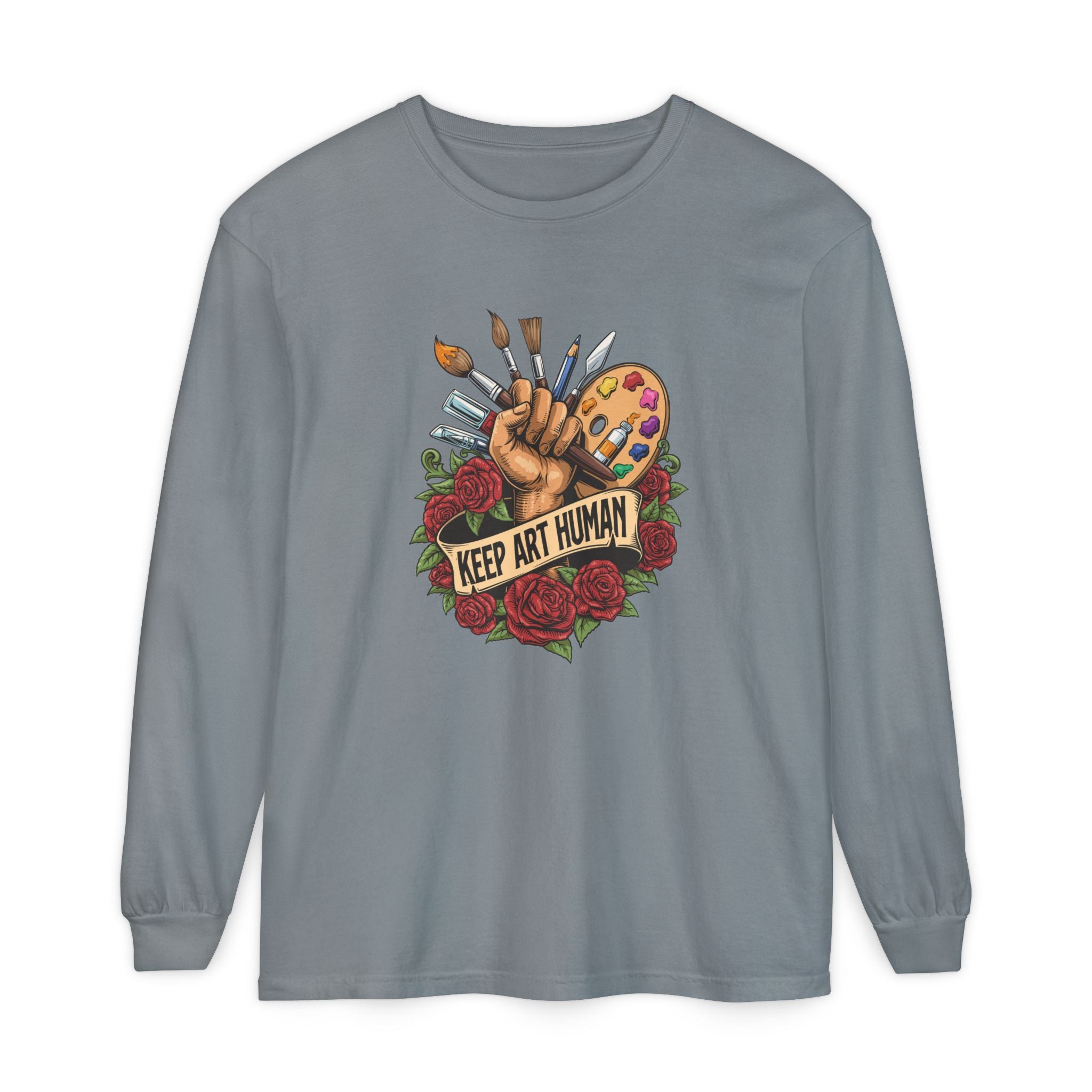Keep Art Human Long Sleeve Tee