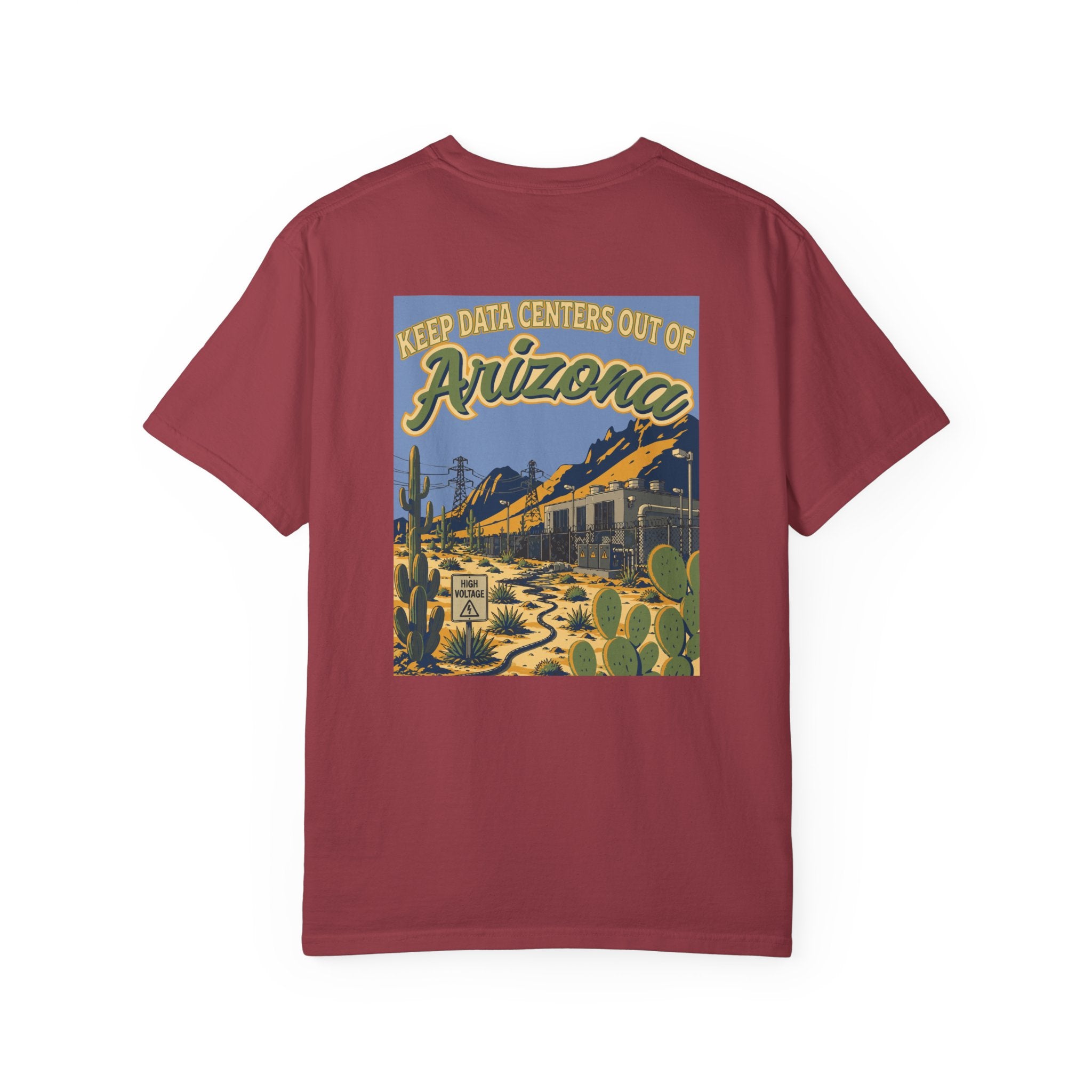 Keep Data Centers Out of Arizona T-Shirt (Front and Back)