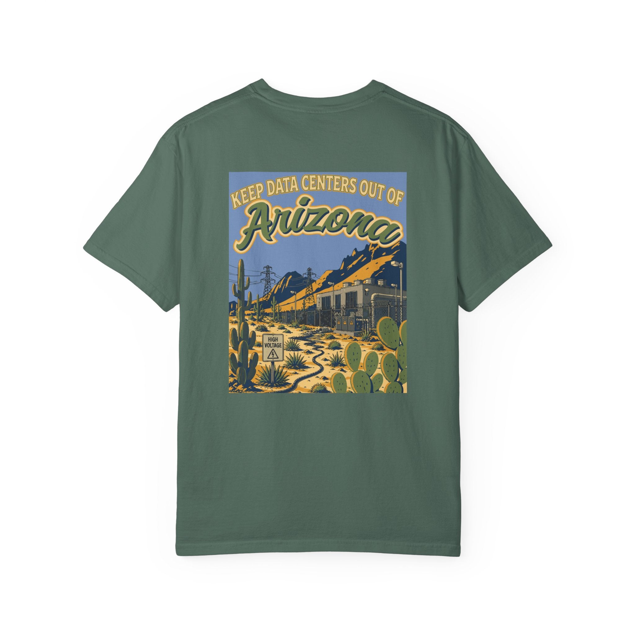 Keep Data Centers Out of Arizona T-Shirt (Front and Back)