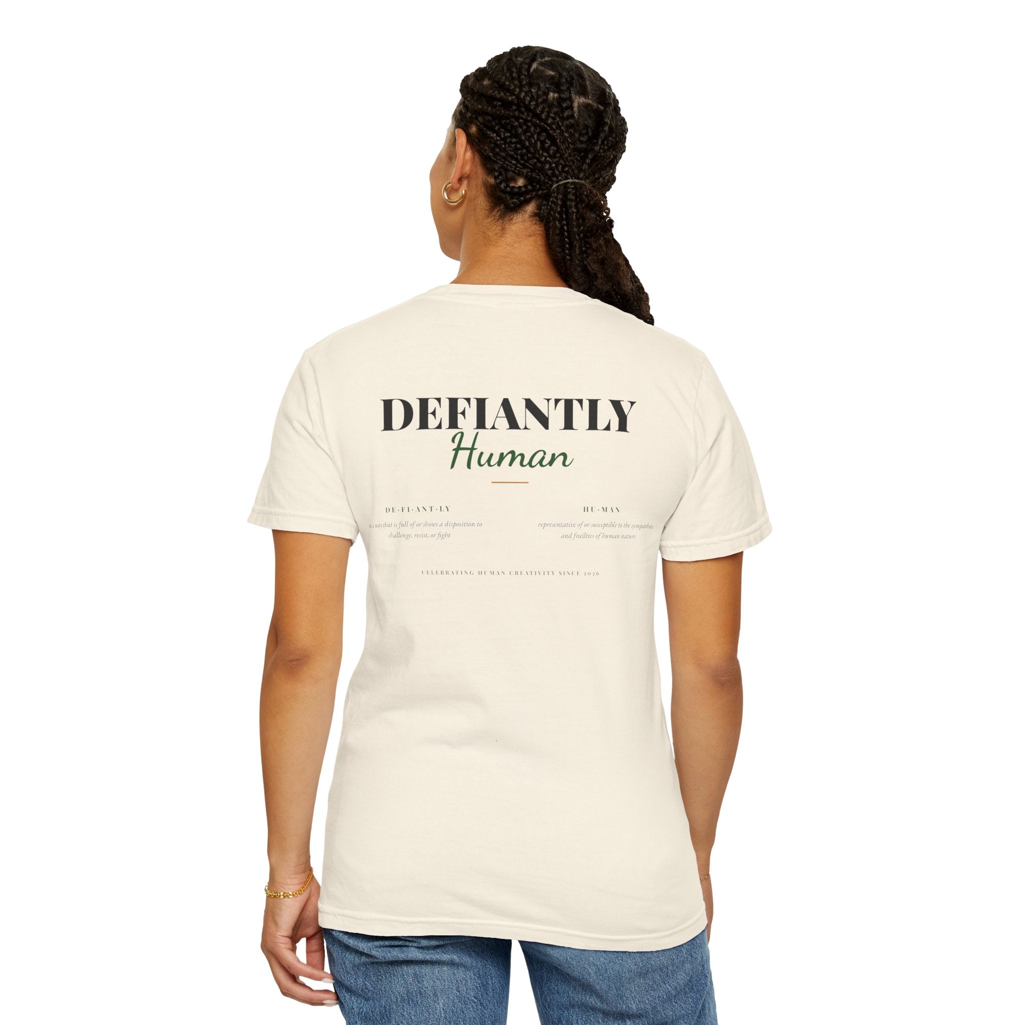 Defiantly Human Brand Identity T-shirt
