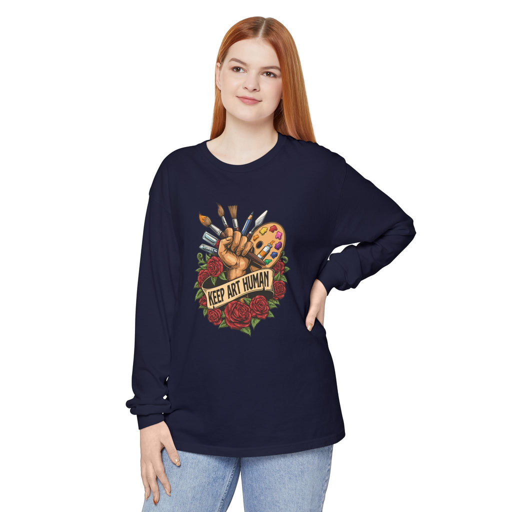 Keep Art Human Long Sleeve Tee
