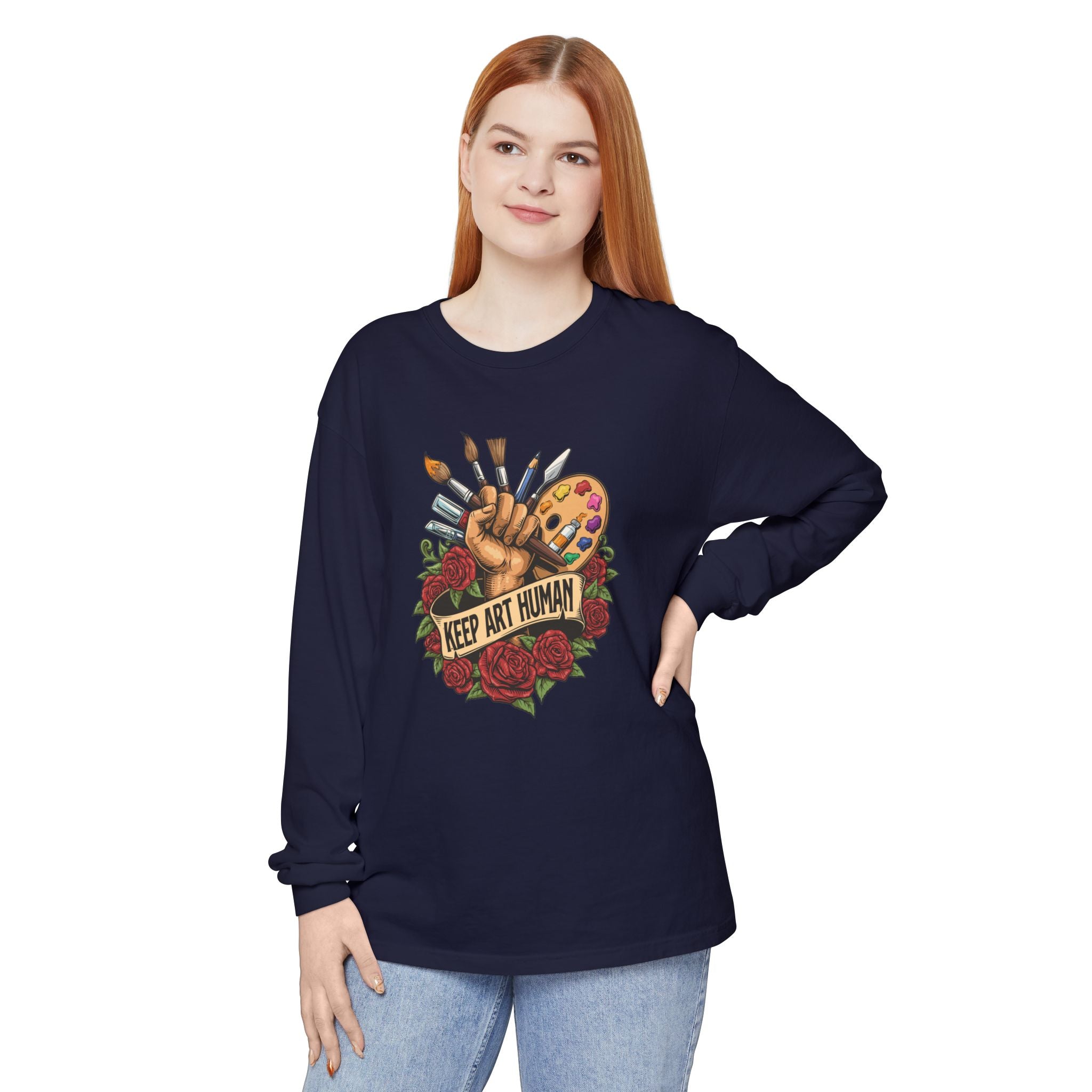 Keep Art Human Long Sleeve Tee