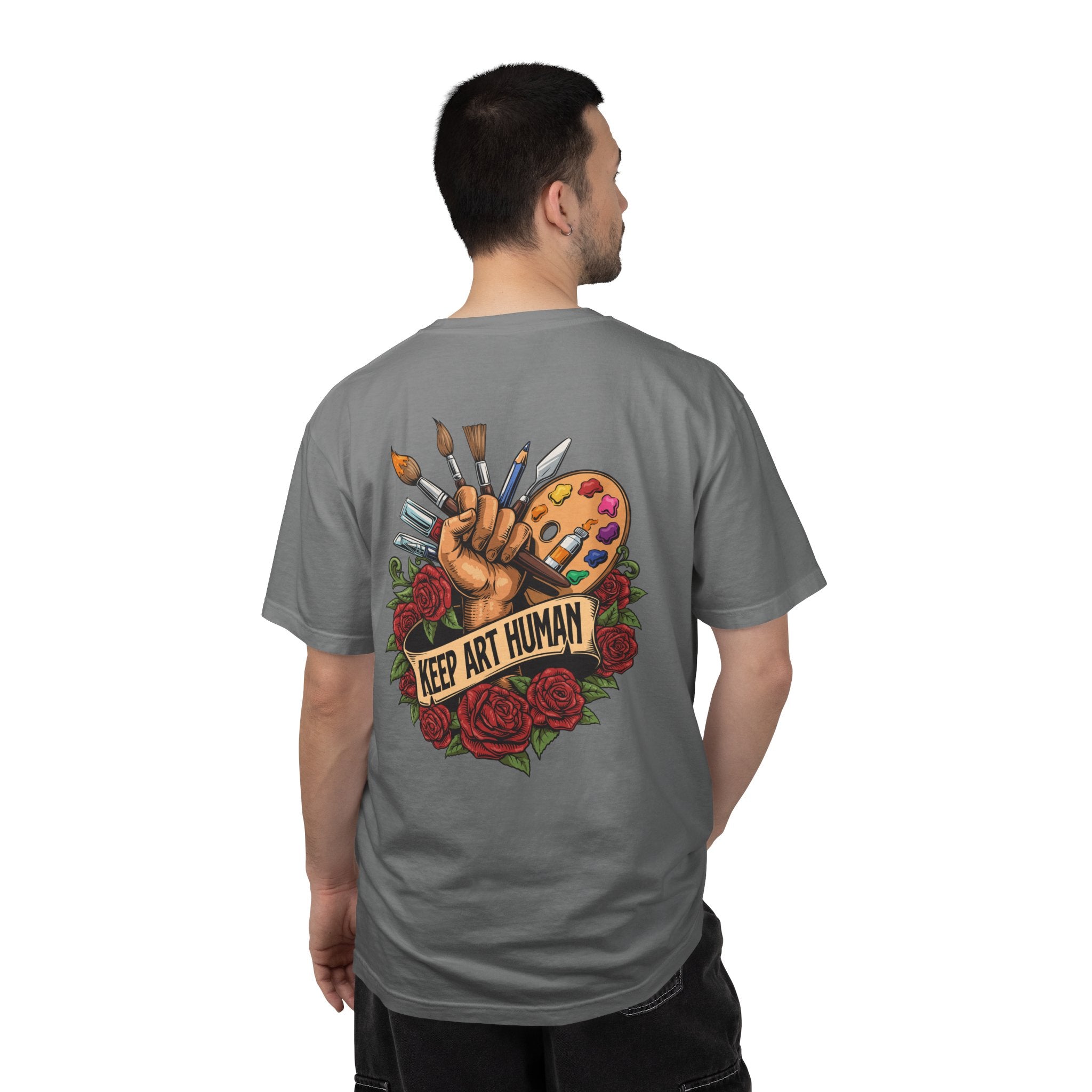 Keep Art Human T-Shirt (Front and Back)