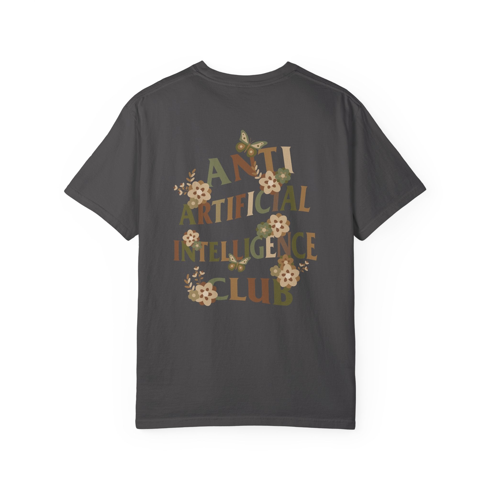 Anti Artificial Intelligence Club - T-Shirt (Front and Back)