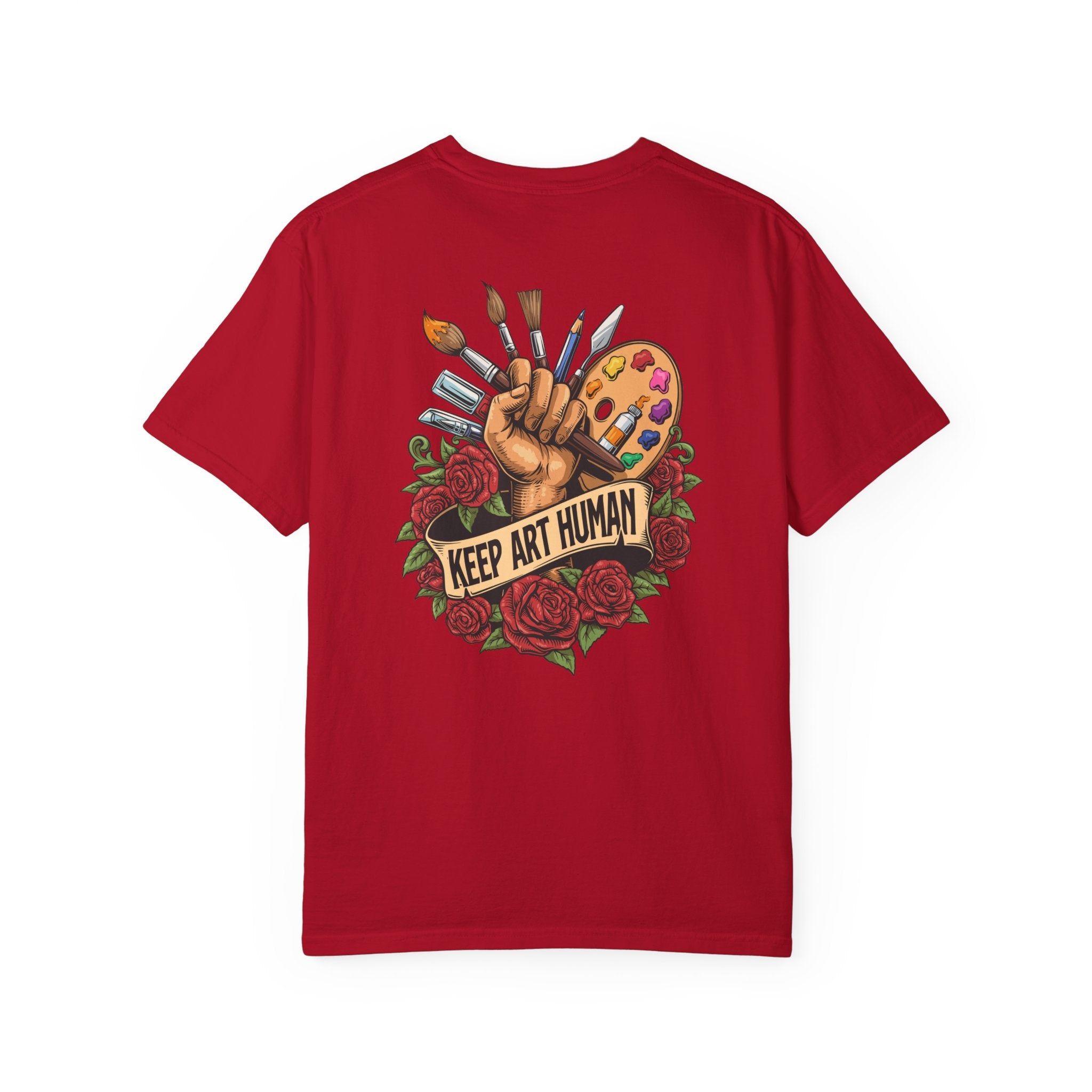 Keep Art Human T-Shirt (Front and Back)