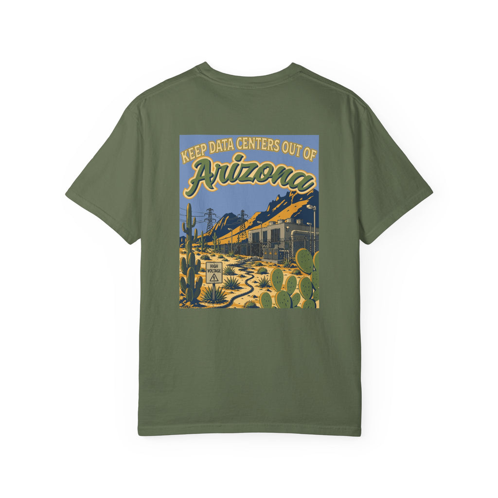 Keep Data Centers Out of Arizona T-Shirt (Front and Back)