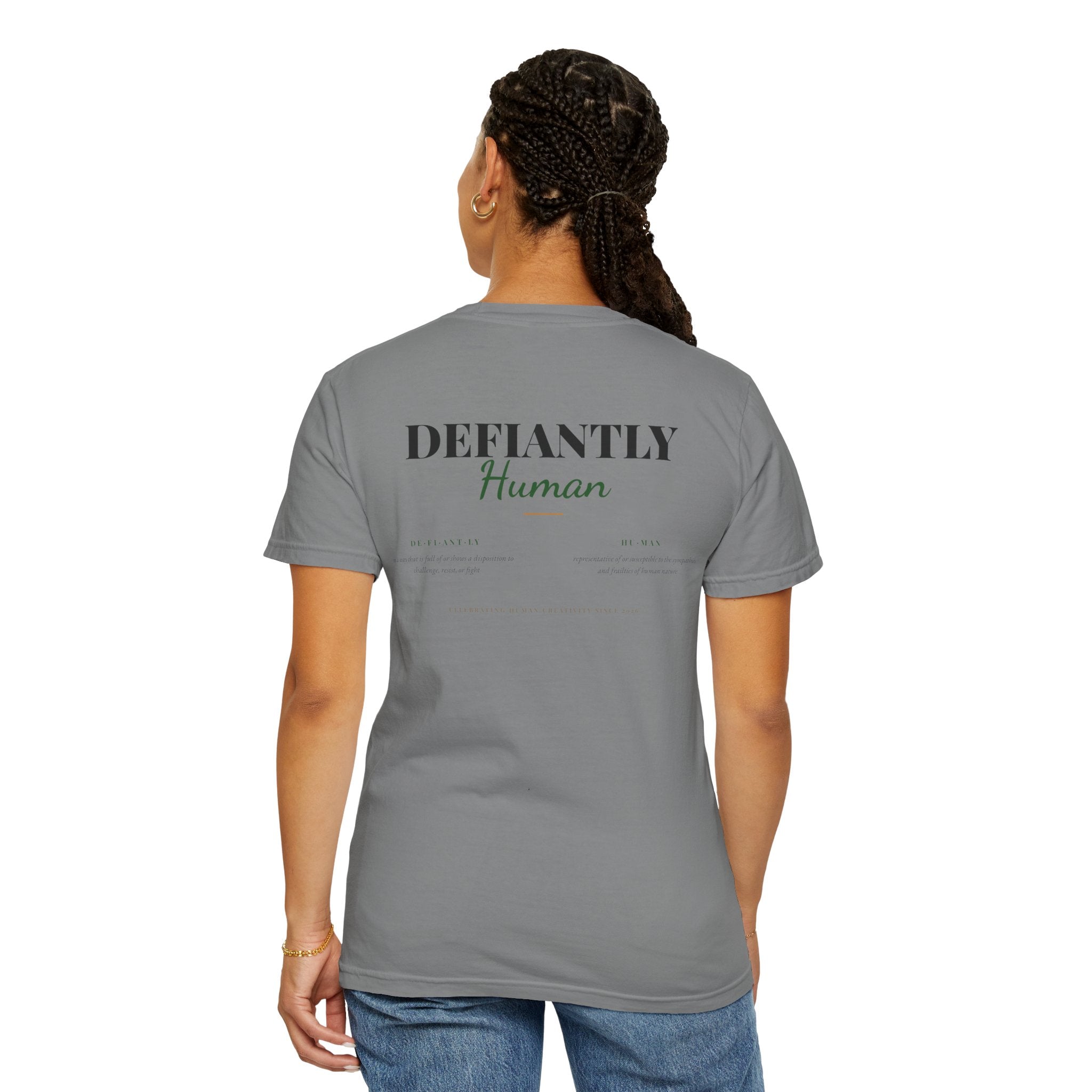 Defiantly Human Brand Identity T-shirt