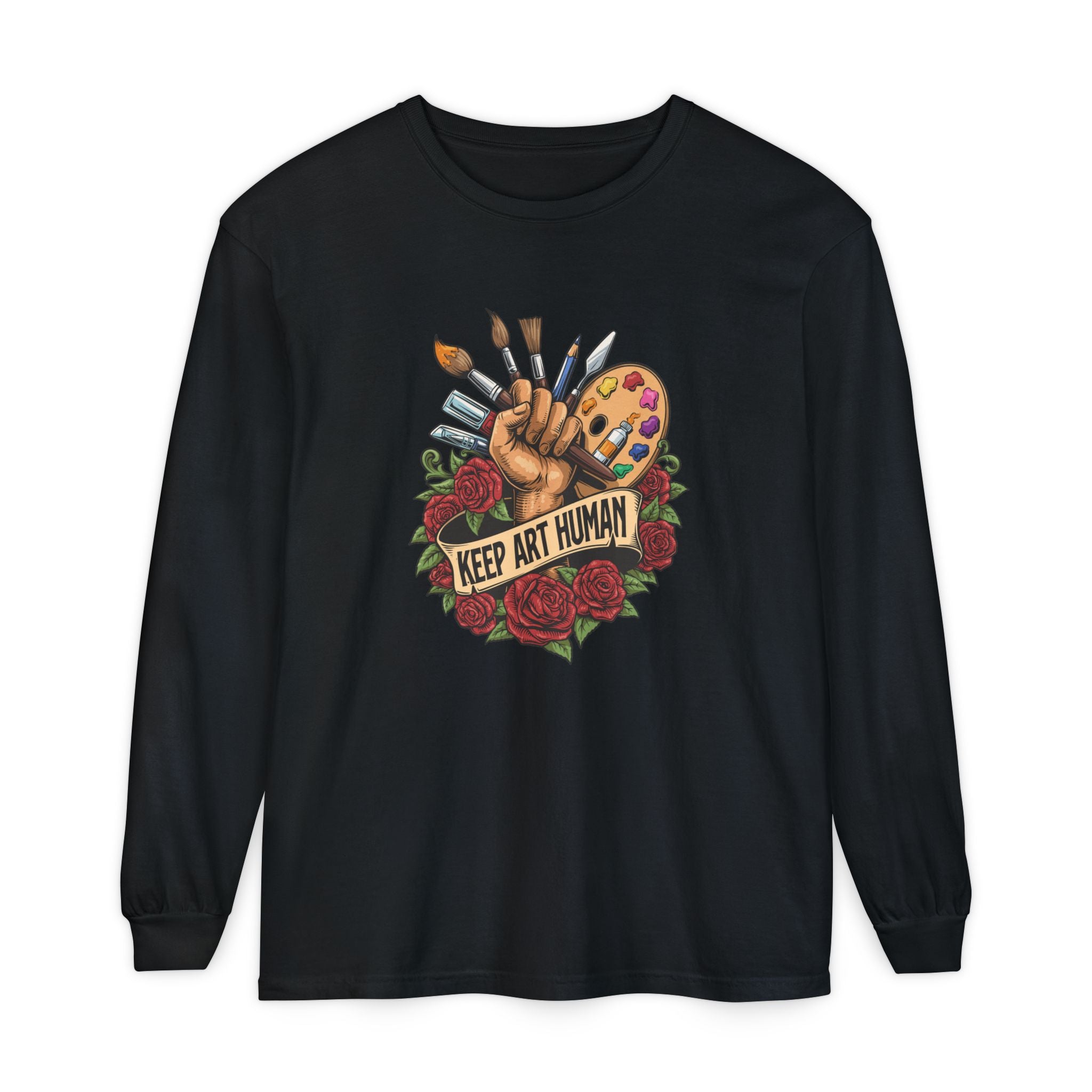 Keep Art Human Long Sleeve Tee