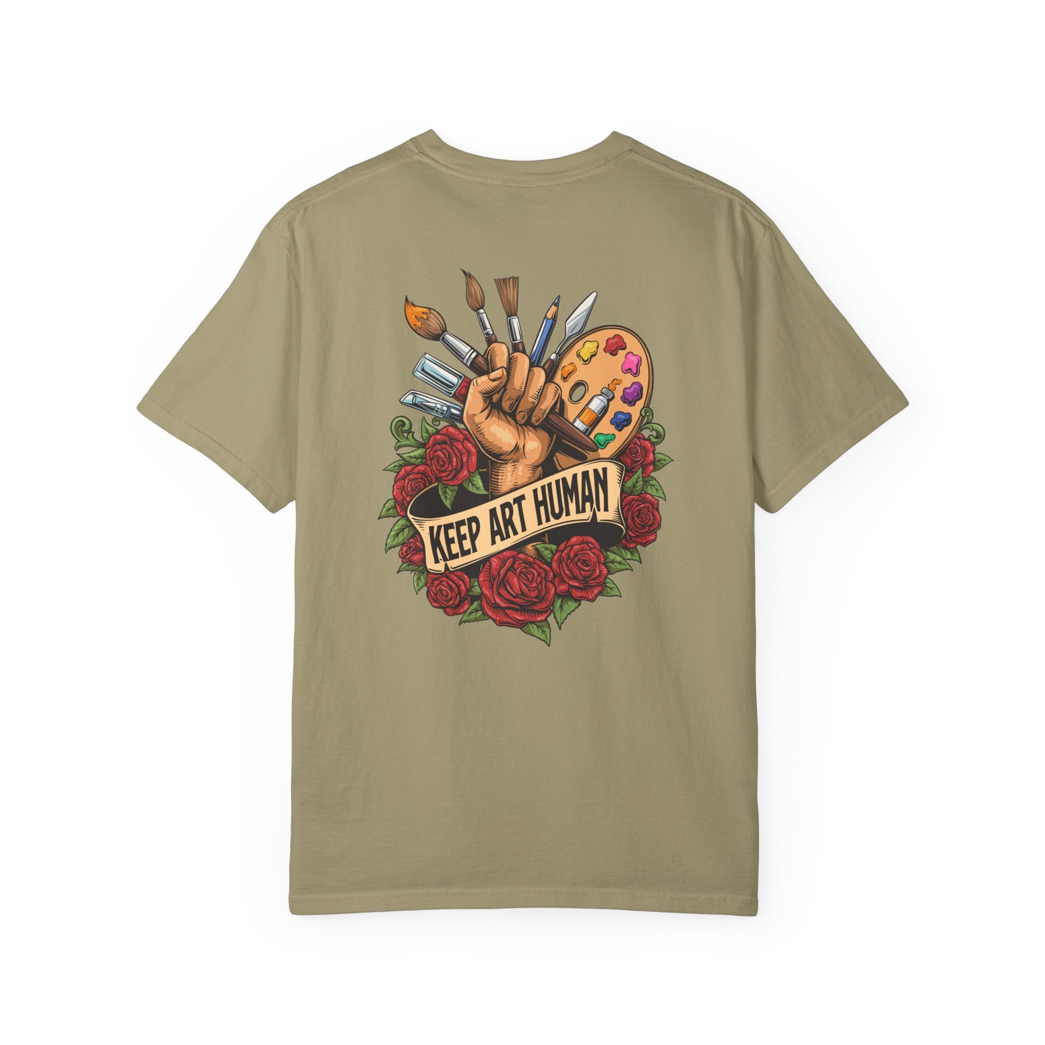 Keep Art Human T-Shirt (Front and Back)
