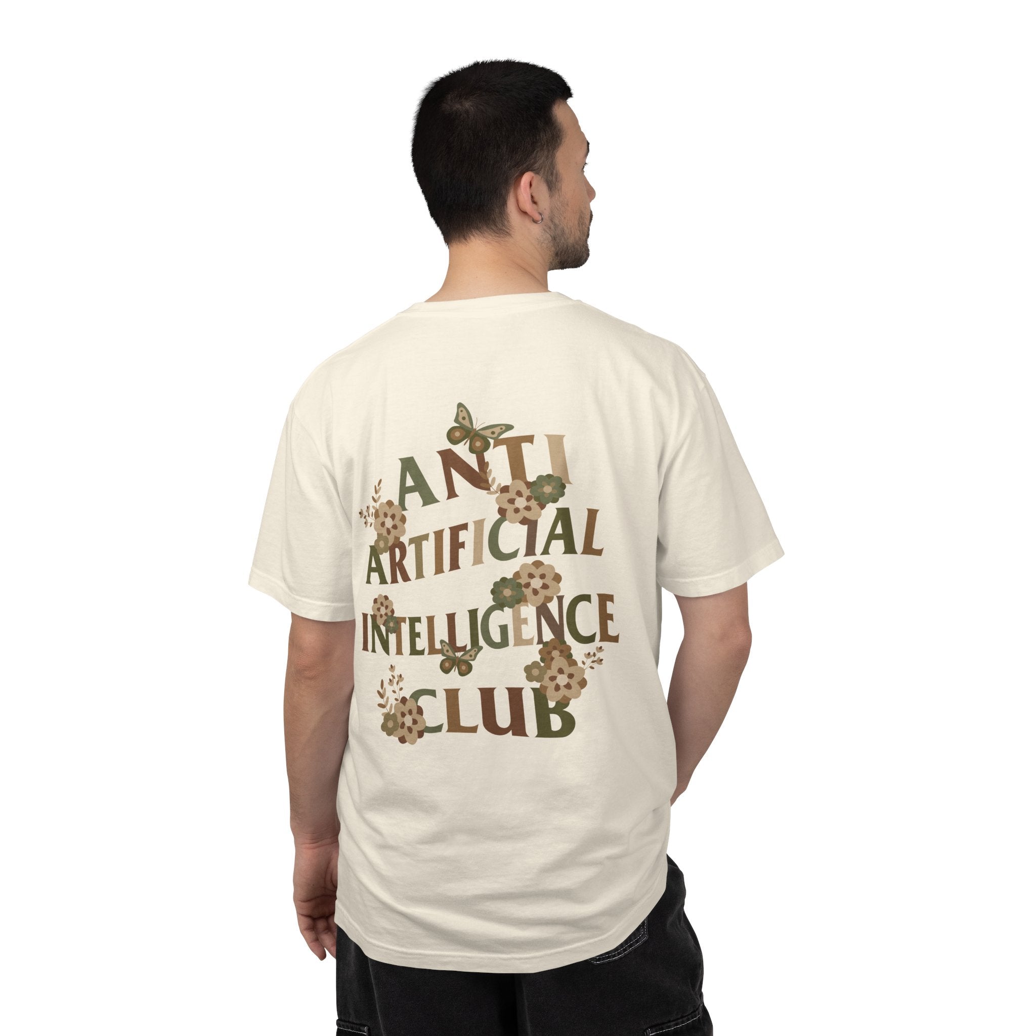 Anti Artificial Intelligence Club - T-Shirt (Front and Back)
