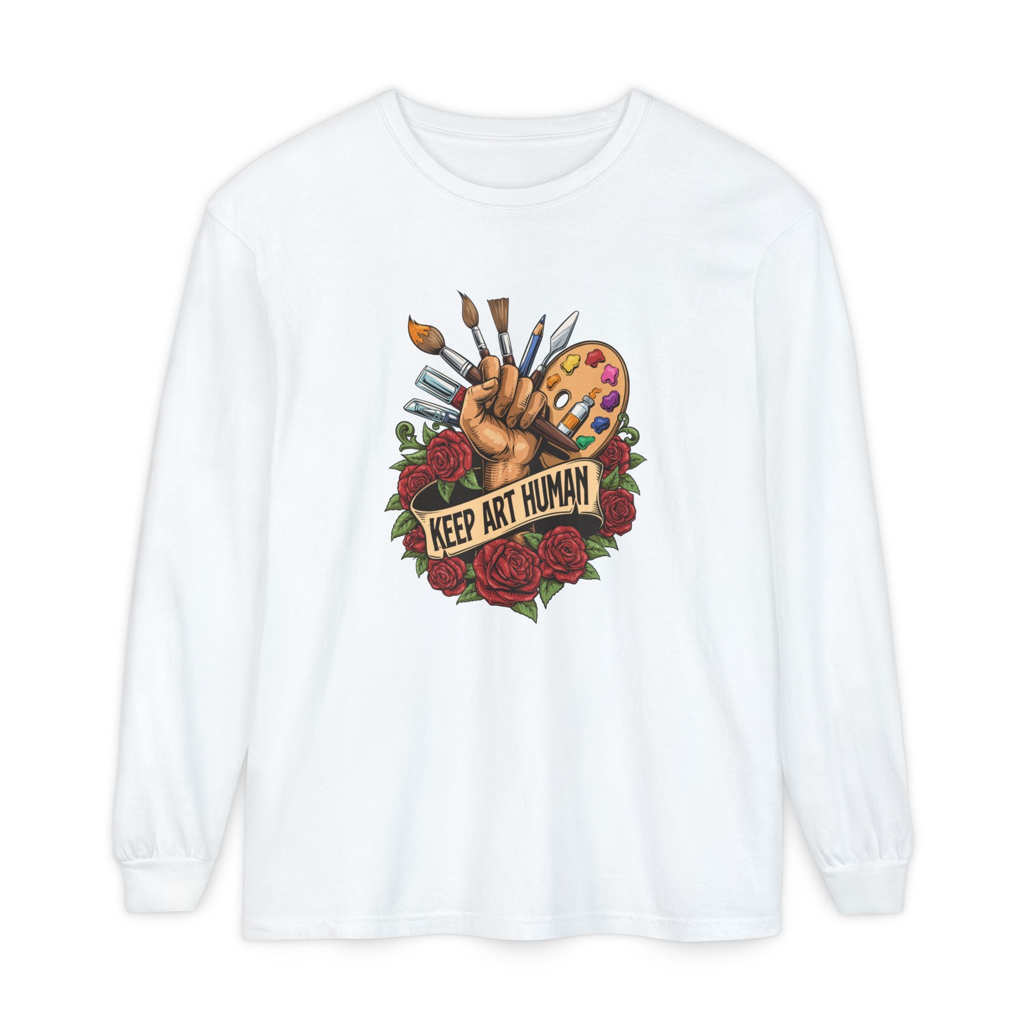 Keep Art Human Long Sleeve Tee